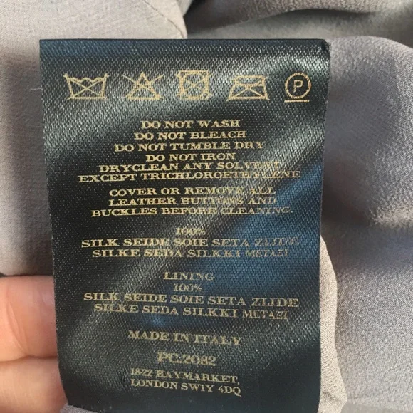 Burberry Silk Cap Sleeve Dress